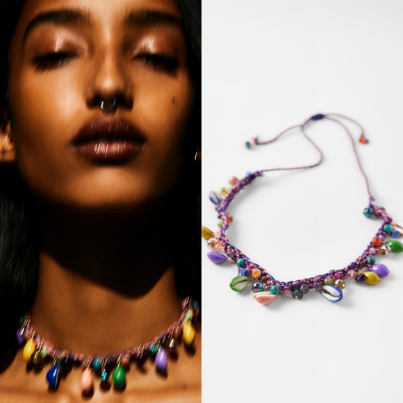 Zara Jewelry - New Zara Bead and Sea Shell Necklace